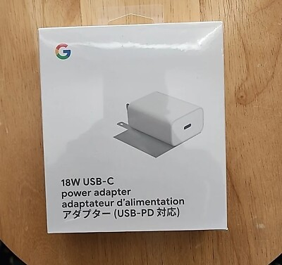 #ad #ad Genuine OEM Google Fast Charging 18w USB C Wall Adapter 3ft Cable New Sealed $9.94