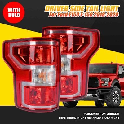 #ad For Ford F150 F 150 2018 2020 Tail Light w Halogen Bulb Passenger amp; Driver Side $185.00