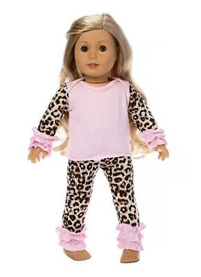 #ad Doll Clothes Fashion Leopard Print Pants Fit American Girl Dolls 18 Inch Dolls $15.98