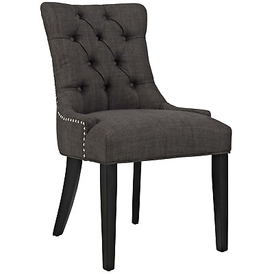 #ad Regent Fabric Dining Chair Brown $85.46