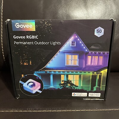 #ad Govee RGBIC LED Permanent Outdoor Lights App Controlled H705B 50 ft NEW OPEN BOX $109.95
