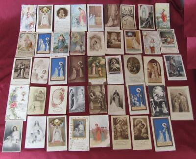 #ad 1940s ANTIQUE ORIGINAL COLLECTION OF 44 CHRISTIAN JESUS CHRIST CARDS $108.00