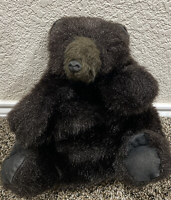#ad 11” Folkmanis Furry Folk Vintage Black Bear Puppet $9.99