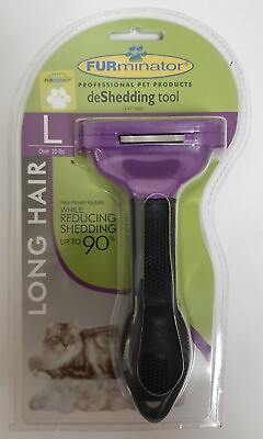#ad FURminator deShedding Tool Long Hair for Large Cats Over 10 lbs $17.99