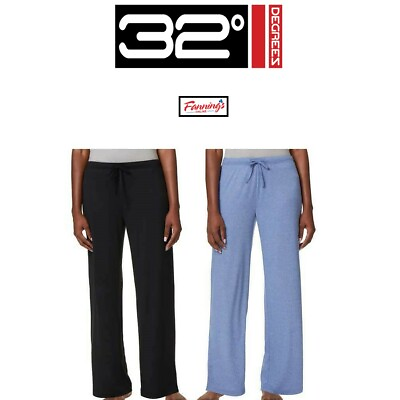 #ad 32 Degrees Ladies#x27; Lounge Pant Lightweight Elastic Waistband SINGLES E11 $9.45