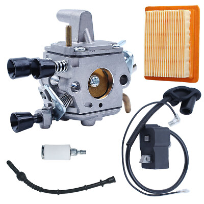 #ad Carburetor Air Filter Ignition Coil Kit For STIHL FS120 FS200 FS020 FS250 FS202 $32.99