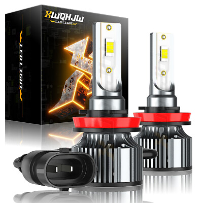 #ad XWQHJW LED H11 Headlight Low Kit Bulb Beam 6000K White Super 22000LM Bright a $23.99