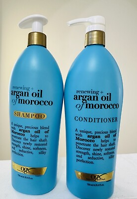 #ad Ogx Premium Argan Oil Morocco Renewing Shampoo Conditioner Sulfate Free 25.4 oz $46.00