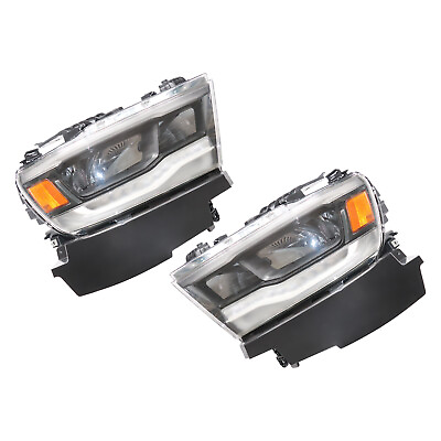 #ad LeftRight Head Lamps Full LED DRL Headlights For 2019 2020 2021 Dodge Ram 1500 $465.00
