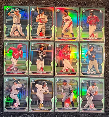 #ad 2023 Bowman Chrome Prospects LUNAR GLOW Complete Your Set You Pick Baseball Card $1.75
