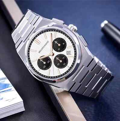 #ad 41MM Spechtamp;Sohne Men Luxury Quartz Chronograph Diver Waterproof Stainless Watch C $99.00
