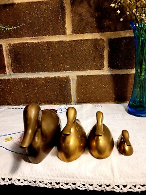#ad Four Vintage Solid Brass $55.00