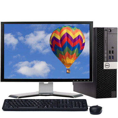 #ad Dell i5 Business Desktop PC 16GB RAM 2TB HD 1TB SSD 24quot; LCD Wi Fi Windows 10 Pro $107.96