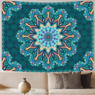 #ad Multicolor Mandala Tapestry Hippie Boho Tapestry Suitable for Home Decor Bedroom $12.73