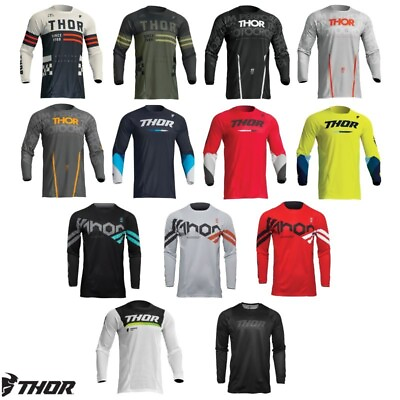 #ad 2024 Thor Pulse Men MX Motocross Offroad ATV Riding Jersey Pick Size amp; Color $28.60
