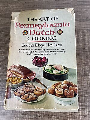 #ad The Art of Pennsylvania Dutch by Edna Eby Heller 1968 HC DJ Vintage Cookbook PA $11.04