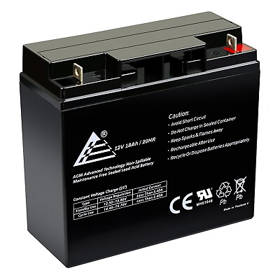 #ad #ad 12V 18AH UPS Battery Replaces 20Ah BB Battery HR22 12 HR22 $36.99
