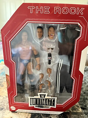 #ad WWE Ultimate Edition Legends The Rock Action Figure Target Exclusive IN HAND $109.00