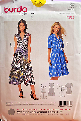 #ad UNCUT Burda Style Pattern #6497 Misses#x27; Dress in two variations Sizes 8 to 20 $5.70