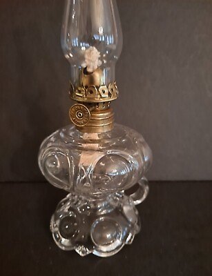 #ad Mini Bulls Eye Chamber Finger Oil Lamp with Acorn Burner COMPLETE $42.00