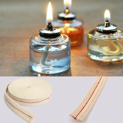 #ad White Flat Cotton Oil Lamp Wick Roll For Oil Lamps and Lanterns 1 2quot; Inch $9.74
