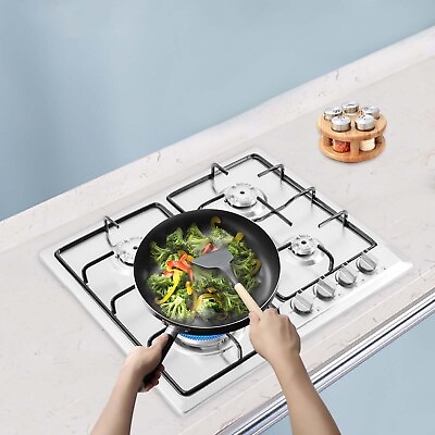 #ad Built in 4 Burner Gas Stove Gas Cooktop 23 Inch Gas Stove Top Stainless Steel $132.05
