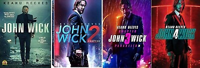 #ad #ad John Wick Complete Keanu Reeves Movies Series Chapter 1 4 1 2 3 4 NEW DVD SET $14.05