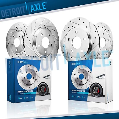 #ad #ad 4 Front amp; Rear DRILLED Brake Rotors for 2003 2008 2009 2010 2011 Honda Element $126.39