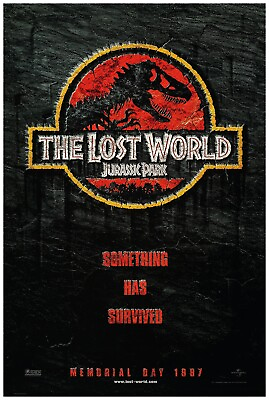 #ad Jurassic Park Lost World 1997 Movie Poster US Release Teaser #2 $10.99