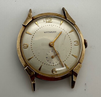 #ad Men’s Vintage Wittnauer 17j Swiss Manual Wind Wristwatch 10k Gold Filled $199.00