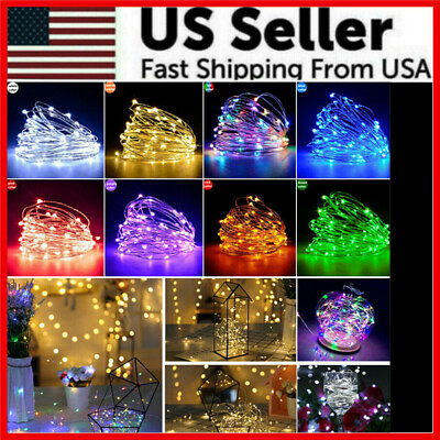 #ad 2M 3M 4M 5M 10M LED Christmas Tree Fairy String Party Light Lamp Xmas Waterproof $5.99