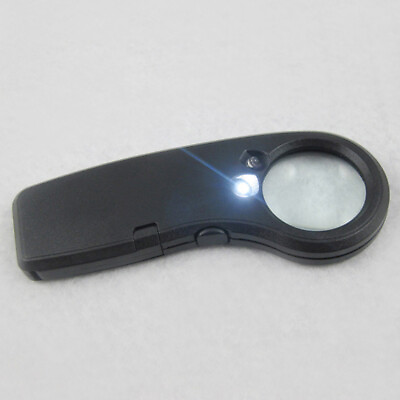 #ad Handheld 30X Zoomer Magnifier Portable Magnifying Glass Loupe with LEDUV Lights $4.99
