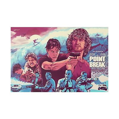 #ad Point Break Canvas Wall Print quot;Point Break Animated Movie Poster Tributequot; $57.99