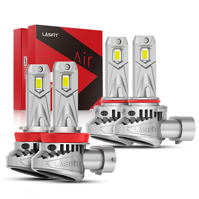 #ad Lasfit H11 9005 LED Headlights Bulb High Low Beam 120W Super Bright LCair Series $79.98