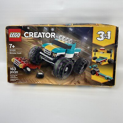 #ad LEGO 31101 Creator Monster Truck 3 in 1 New Sealed 163 PCS Age 7 Building Toy $18.00