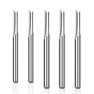 #ad 10PCS CNC Router Bits 1 8quot; Shank 2 Flute Straight Carbide End Mill Engraving $12.82