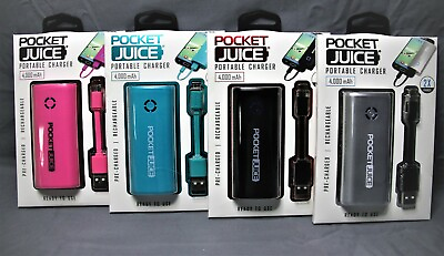 #ad NEW Tzumi Pocket Juice 4000mAh Portable USB Phone Charger 5V Fast Mini Universal $11.99