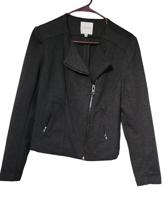 #ad Catharine Malandrino Sz M Runway Style Ladies#x27; Charcoal Gray Jacket $20.00