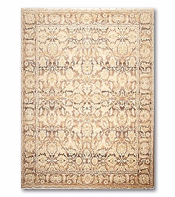 #ad 9#x27; x 12#x27; Hand Knotted Wool Traditional Oriental Area Rug Full Pile 9x12 Beige $800.00