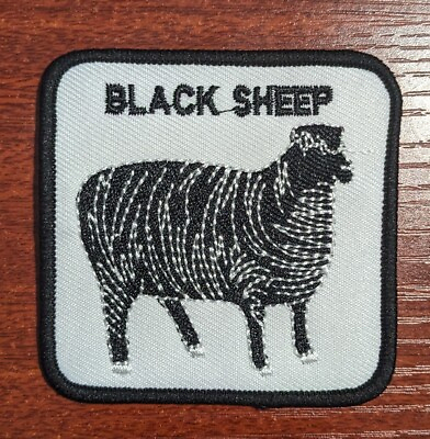#ad Black Sheep Trucker Hat Style Patch Animals Embroidered Sew On Patch 2.75x2.75quot; $5.00