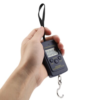 #ad 40kg 10g Electronic Scale Digital Hanging Luggage Portable Scale GU $7.65