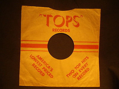 #ad One 10 inch TOPS Records company sleeve no record $8.95