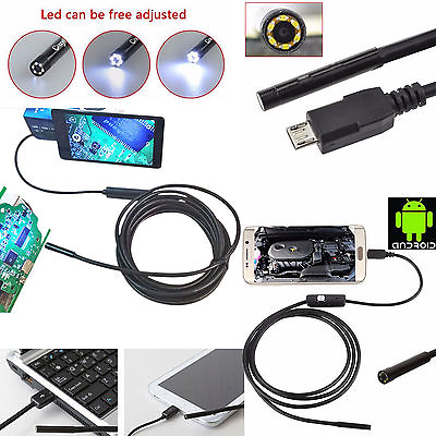#ad 2m 6LED Android Endoscope Waterproof Inspection Camera USB Video Camera $12.79