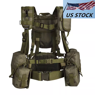 #ad Russian SMERSH M1 Tactical Vest Chest Rig AT Green Set Tactical AK Backpack $89.99