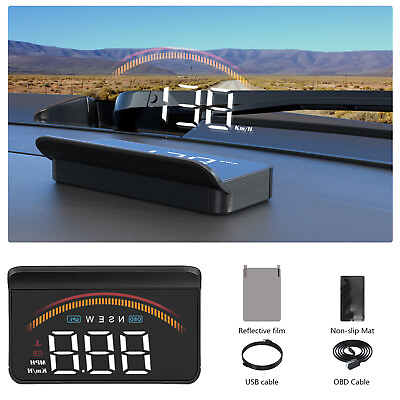 #ad M11 OBD HUD Car GPS Digital Speedometer Projector Auto Fuel Consumption Head up $22.99