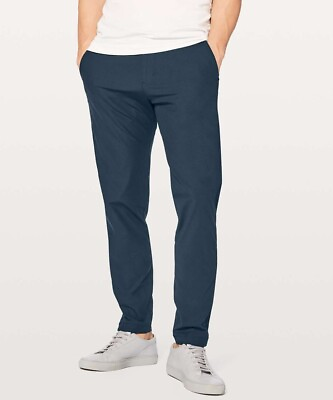 #ad Lululemon Commission Navy ABC Slim Fit Trouser Warpstreme $128 Pant Skinny 31 $49.99