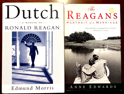 #ad VINTAGE: DUTCH by Edmund Morris and The Reagans by Anne Edwards 2 books $14.99