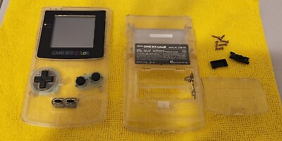 #ad OEM Gameboy Color Clear Shell w Oem Screen No Mobo Fast Shipping Read $24.99