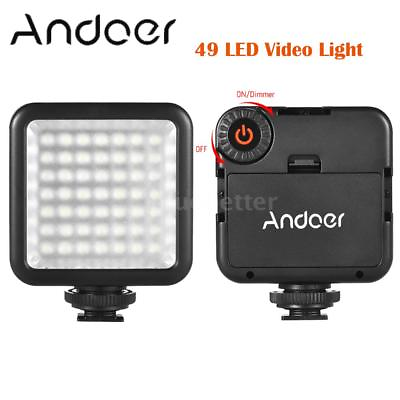 #ad Photography Studio 49 LED Video Light Lamp Dimmable for DSLR Camera DV Camcorder $12.59