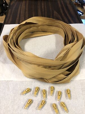 #ad 10 Yard zipper #5 nylon coil excellent quality Plus 10 Slider Zipper $10.00